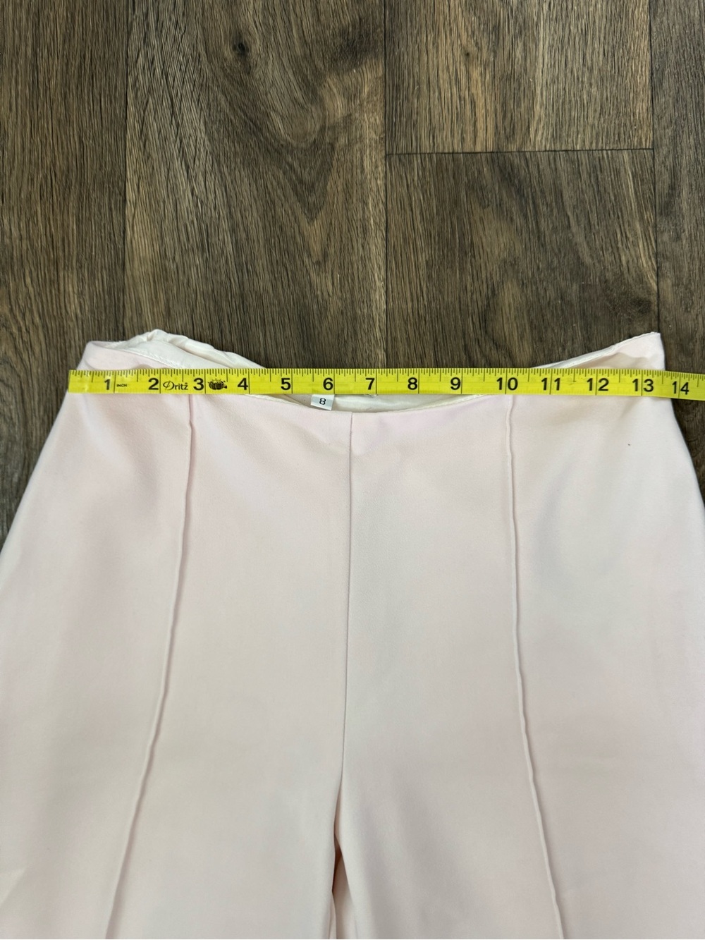 White House Black Market Women's High-Waist Wide-Leg Pants - Light Blush 8 - Picture 4 of 8
